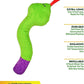 ZOOMIE Snake Kicker - Refillable Catnip Toy + Catnip | High Potency Hand Harvested Fresh | Soft Plush for Engaging Play
