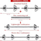 VIVITORY Fitness Dumbbells Set, Adjustable Weight Sets up to 11/22/44/66/110 lbs, with Metal Connecting Rod Used As Barbell, Chromed Weights, Hardcover Gift Box, Home Gym Work Out Training Equipment