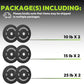 Bumper Plates 2 - Inch Olympic Weight Plate Set for Barbell, 10-55 lb Rubber Weights Sets for Home Gym, Strength Training Plate, Weight Lifting, Black
