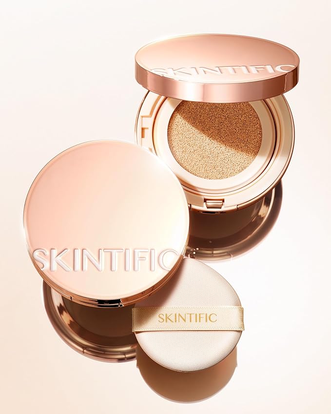 Cushion Foundation | Full coverage, Weightless, Skin fit, Satin Glow Finish, Oil-Control Waterproof Foundation, Sweatproof Flawless BB Cream CC Korean Makeup