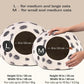 MEOWFIA Cat Cave – Premium Felt Cat Bed for Indoor Cats, Handmade 100% Merino Wool (Large, Snow Leopard)