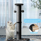 Kilodor 34Inch Tall Cat Scratching Post,4.3Inch Diameter Large Sisal Cat Scratch Post with Ball, Sturdy and Durable Cat Scratcher for Indoor Cats Adults Black