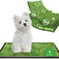Dog Grass Pad with Tray, 23×16in Small Litter Box, 2×Grass Pad for Dogs Potty Washable, Thick Soft Odor-Free Hemmed Dog Pee Grass, Indoor Puppy Potty Training Balcony (Without Grid)