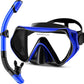 Snorkeling Gear, Dry Snorkel Set180° Panoramic Wide View,Anti-Fog Scuba Diving Mask, Professional Snorkeling Gear for Free Breathing, Swimming, Diving