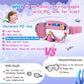 Kids Swim Goggles with Nose Cover, 180° Panoramic Snorkel Mask with Anti-Fog & Anti-Leak Design, Comfort Fabric Strap UV Protection Lens for Boys Girls Ages 3-15