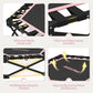 Foldable Mini Trampoline, Rebounder Trampoline with Adjustable Foam Handle, Fitness Trampoline for Indoor, Outdoor, Home Gym, Max Load 460 lbs