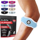 Sleeve Stars Tennis Elbow Brace for Women - Adjustable Tennis Elbow Strap, Golfers Elbow Brace for Men, Counterforce Brace for Tendonitis Relief, Fits 9"-23" (Single/Light Blue)