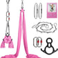 Aerial Silks Kit & Aerial Yoga Hammock - 11Yd Premium Fabric Hardware - Easy Setup for Flying Yoga, Aerial Swing & Fitness - Supports Up to 14ft Rigging