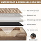 INVENHO Orthopedic Medium Dog Beds for Medium Dogs, Waterproof, Egg-Crate Foam Dog Couch Bed with Washable Removable Cover, Waterproof Lining and Nonskid Bottom