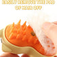 Rechargeable 3in1 Self-Cleaning Cat & Dog Deshedding Brush with 2 Gears for Long & Short Hair - Yellow