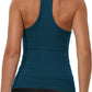iGENJUN Workout Tops for Women Racerback Basic Tank Summer 2025 Camisole V Neck Slim Fit Ribbed Sleeveless