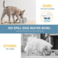 Dog Water Bowl No Spill,3L/101oz Large Spill Proof Water Bowl for Dogs, Stainless Steel Slobber Stopper Slow Drinking Dog Bowl Anti Splash Pet Water Dispenser for Messy Drinkers