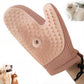Pet Hair Removal Glove,2025 New All-in-One Grooming Mist Pet Hair Remover Gloves, Pet Hair Remover Glove for Cats & Dogs,Double-Sided Reusable Gloves for Couch, Clothing,Carpet (Pink)