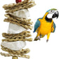 kathson 5PCS Wood Bird Perch Wooden Parrot Stand Toy Parakeet Standing Platform Chew Toys Natural Cuttlebone Paw Grinding Stick Cockatiels Cage Accessories Exercise Toy for Conures Budgies Lovebirds