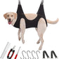 Guzekier Pet Dog Grooming Hammock Harness for Cats & Dogs, Dog Sling for Grooming, Dog Hammock Restraint Bag with Nail Clippers/Trimmer, Nail File, Pet Comb,Ear/Eye Care