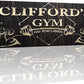 Tailored Canvases Personalized Gym Sign Wall Art Decor - Motivational Canvas for Home Gym, Workout Room, Garage, Fitness Center - Workout Inspirational Posters - Gym Name on Wooden Background, 48x16in