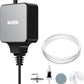 NICREW Nano Silent Aquarium Air Pump Black, Aquarium Aerator with Accessories for UP to 20 Gallon Fish Tank, Super Quiet, 0.6 L/min, 1.5 Watts