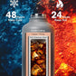 64 oz Insulated Water Bottle,Half Gallon Water Flask Stainless Steel Vacuum, Cold for 48 Hrs,BPA-Free & Leakproof -with Paracord Handle, Strap,Straw Spout Lids,Large Jug for Gym,Grey