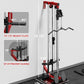 Wall Mount Cable Station, WM1 Cable Crossover Machine with 17 Positions, High and Low Cable Crossover Machine with Removable Footplate for Garage Home Gym
