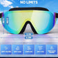 Swim Goggles, Frameless Wide View Swimming Goggles, Anti-Fog Anti-UV No Leaking Pool Goggles for Men Women Adult