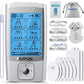 NURSAL 24 Modes TENS Unit Muscle Stimulator with Continuous Stimulation, Rechargeable Electronic Pulse Massager with 8 Pads for Back and Shoulder Pain Relief and Muscle Strength (Silver)