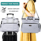 BAGLHER Dog Travel Bag, Pet Travel Bag (ALL Pet Travel Supplies), With 2 Pet Food Containers and 2 Collapsible Silicone Bowls; Essential Kits for Pet Travel DLwhite