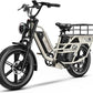 Dual Battery Electric Bike for Adults, 160 Miles Long Range Cargo Ebike with 48V 60AH Removable 2880WH Battery, 1450W Peak Motor 34MPH Electric Bicycle, 20" x 4" Fat Tire Hydraulic Brakes E Bike