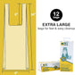 Pet Zone Universal No-Touch Cat Litter Bags & Waste Bag (Pet Waste Bag Great for Cat Litter Boxes) 12 Pack