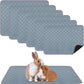 6 Packs Washable Guinea Pig Cage Liners, Waterproof Guinea Pig Pee Pads Reusable Absorbent Bedding Anti Slip Mats for Small Animals Bunny Rabbit Hamster (24 x 18in)