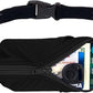 SPIbelt Running Belt for Women Men, Phone Holder for Running, Running Fanny Pack, Holder for Phone, Running Waist Pack, Adjustable Waist, [Fits All Phones]. Black with Black Zipper