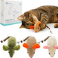 Cat Toys for Indoor Cats, 3Pcs Large 8.9" Plush Mouse Kitten Toys with Bell Tail Sound, Organic Catnip with Silvervine, Individually Packaged Dental Chew Matatabi for Exercise & Oral Health