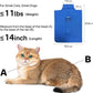 [Cozy Travel] Cat Carrier Pouch, Soft Cat Carrier for Small Cats, Kitten Carrying Bag, Restraint Bag for Nail Trimming, Vet Visits, Giving Meds, Car Travel - Klein Blue Upgrade