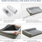 BFPETHOME Orthopedic Dog Beds for Large Dogs-Waterproof Sofa Dog Bed with Removable Washable Cover, Large Pet Bed with Waterproof Lining and Nonskid Bottom, Pet Bed for Dogs
