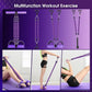 2025 Upgrade Pedal Resistance Band, 4-Tube Elastic Sit Up Pull Rope for Men and Women, Pedal Puller for Strength Training, Foot Resistance Rope for Physical Therapy, with 5Pcs Exercise Bands