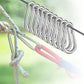 200PCS 2" Spring Snap Hook Carabiners, 3/16" Heavy Duty Galvanized Steel Carabiner Clips, 220lbs Capacity M5 Spring Clips Keychain for Hammock Swing,Dog Leashes, Water Bottle and Outdoor Activities
