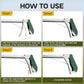 78“ Snake Tongs Collapsible Grabber, Professional Reptile Snake Catcher Wide Jaw Handling Tool, Stainless Steel Snake Hook