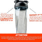 HELIMIX 2.0 Vortex Blender Shaker Bottle Holds upto 28oz | No Blending Ball or Whisk | USA Made | Portable Pre Workout Whey Protein Drink Shaker Cup | Mixes Cocktails Smoothies Shakes | Top Rack Safe