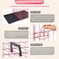 FDW Dog Crate for Small Dogs 24 Inch Folding Metal WirePet Cage Double Door W/Divider Panel Indoor Outdoor Kennel Leak-Proof Plastic Tray,Pink