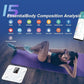 Smart Body Fat Scale with Heart Rate Monitor – 15 Metrics Including BMI,Muscle Mass,Visceral Fat & BMR – Large VA Display/Bluetooth Digital Weight Scale for Body Composition – iOS/Android,400lbs,White