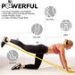 7Ft Long Resistance Bands for Stretching - Resistance Bands Set with Door Anchor - Exercise Bands Including Carry Pouch, E-Book & App - Latex-Free Workout Bands