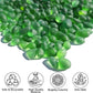 Sea Glass Stones - 0.9LB Green Frosted Glass Pebbles Gemstones - Perfect for Aquarium Rocks, Fish Tank Gravel, Vase Fillers, DIY Crafts, and Home Decor