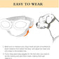 Dog Sunglasses Small Breed, Small Dog Goggles with Adjustable Straps, UV/Wind/Dust/Fog Proof Dog Eye Protection Sunglasses for Outdoor Car Driving Riding, Pink