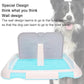 Indoor Dog Potty Tray, Miniature Poodle Dog Pad Holder Tray, Puppy Training Anti Slide Plastic Potty Tray Dog Toilet, Dog Litter Box for Small and Medium Dogs (Blue)