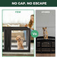 FXW AuraSpace Acrylic Indoor Unleashed Dog Playpen for Puppies and Small Dogs, 24 Inch, 16 Panels, Black