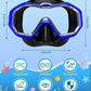 W WSTOO Kids Swim Goggles with Nose Cover,Snorkel Diving Swimming Mask for Youth 5-15,HD 3-Window Wide Vision Anti-Shattered Lens Anti-Fog&Leak