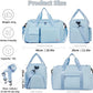 FIORETTO Women's Gym Duffle Bag with Shoes Compartment, 37L Capacity, Ideal for Travel, Gym, Sports, Duffel, Weekender
