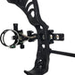 SAS Essence 019" Bow Sight with Micro Adjust Detachable Bracket with LED Sight Light for Archery Compound Bows Hunting Shooting