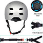 Bike Helmet 3 Sizes for Teenager Kids Youth Adults,Bavilk Skateboard Helmet Adjustable Multi-Sport Bicycle Cycling Scooter Roller Skate Inline Skating Rollerblading for Girls Boys Women Men Teen