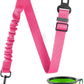 LivTee Dog Seat Belt for Car, Retractable Pet Safety Harness, Adjustable Nylon Dog Seatbelt Leash, Comfortable Dog Accessories for Vehicles (Pink-1PCS)