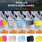 BangLong Polarized Sports Sunglasses Cycling Sun Glasses for Men Women with 5 Interchangeable Lenes for Running Baseball Golf